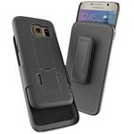 Samsung Galaxy S7 (Ultra Thin) Belt Case & Holster Clip w/ Kickstand Ultra Slim GripShell for Samsung Galaxy S7 [New 2016 Release] (Black)