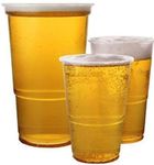 We Can Source It Ltd® - 1000 x Clear Strong Plastic Pint Cups Disposable Beer Glasses Tumblers