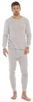 At The Buzzer Thermal Underwear Set for Men 95962-Grey-L