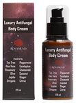 Luxury Antifungal Body Cream | Tea Tree | Antibacterial | Relieve Eczema, Athlete’s Foot, Ringworm, Toenail Fungus, Jock Itch, Warts and Verrucas | Natural Ingredients | Deluxe Size | 120ml