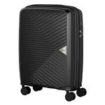 WENGER Polypropylene, Ultra-Lite Hardside Spinner Wheels Cabin Luggage, 36 Liters, Black, 612719, Travel 4 Wheels Suitcase, Swiss Designed, 55 Centimeters