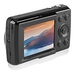 Digital Camera,Mini Outdoor 16MP 720P 30FPS 16X Zoom HD Digital Video Camera Camcorder,2.4in Large Screen Compact Camera,Portable Mini Camera for Teens,Adult,Beginners (Black)