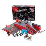 BROKIG Deck Finger Skateboard Ramps Sets DIY, Mini Skatepark Finger Toys for Kids Children Training Props Fingerboard Park (HB-004)