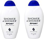 Shower to Shower Absorbent Body Powder, Sport, 13-Ounce Bottles (Pack of 2)
