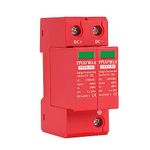 Surge Protective Arrester Device Rail Installation 2P DC SPD 1000V 600V Photovoltaic Lightning Protector House Surge Protective Low-Voltage Arrester Device 40KA (DC 600V)