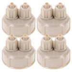 POPETPOP 4Pcs DIY CO2 Generator - CO2 DIY Reactor Bottle Cap, Fish Tank Live Plant DIY Air Diffuser Generator for Live Plants CO2 Quick Screw