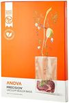 Anova Culinary Precision Organic Vacuum Sealer Bags (ANBB01) Pack of 50 Pre-Cut Vacuum Bags, Clear