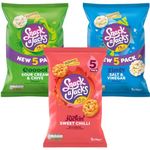 Snack Pack Bundle With Snack a Jacks Salt & Vinegar Multipack Rice Cakes 5x19g, Sour Cream & Chive Multipack 5x19g and Sweet Chilli Multipack 5x19g (3 Pack)