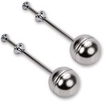 Memotoo Long Handle Tea Ball, 2Pcs Stainless Steel Tea Infuser for Loose Leaf Tea, Premium Tea Strainers & Filters with Handle for Cup and Teapot, Reusable Fine Mesh Tea Interval Diffuser