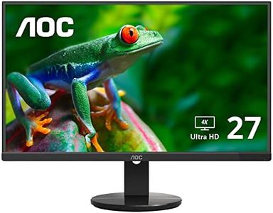 AOC U2790VQ 27" 4K 3840x2160 UHD Frameless Monitor, IPS, 5ms, 1 Billion+ Colors, 108% sRGB, VESA, Black