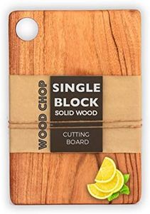 Wood Chop Single Piece Solid Acacia Ping/Cutting Board | Reversible | Anti-Bacterial | No Varnish Or Dyes Used (15 X 8 X 0.5 Inches, Acacia Medium) With 1 Year Warranty, Acacia Medium,Brown