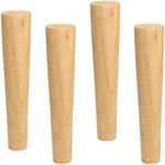 Qrity 4 PCS Wooden Furniture Legs S