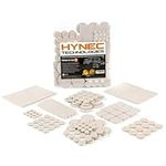 Hynec Tech furniture pads floor protectors Felt Furniture Pads for Hardwood Floors -106 Pcs of 7 different sizes Self adhesive Heavy-Duty felt feet - Premium Chair Leg Floor Protectors (Beige)