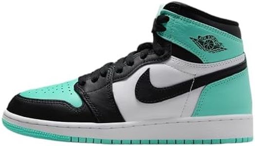 Jordan Air 1 Retro High OG Grade School Shoes White/Black-Green Glow FD1437-130 5.5Y