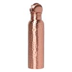 Zap Impex Pure Copper Hammered Water Bottle Joint Free Leak Proof (900 ml)