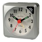 Acctim "Ingot Travel Alarm Clock, Silver, Mini