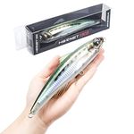 Ecooda Hornet Saltwater Fishing Lure 2.9oz 7in Topwater Popper Hard Bait Floating Pencil Lure for Kingfish/Tuna/Mackerel/Marlin/Mahi Mahi Offshore Trolling Onshore Floating Crankbait