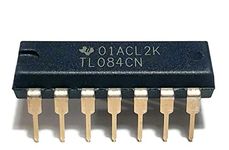 Juried Engineering TL084CN TL084 Quad High Slew Rate JFET-Input Operational Amplifier Op-Amp IC Breadboard-Friendly DIP-14 (Pack of 10)