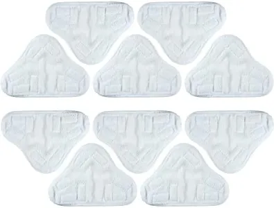 BlueStars 10-Pack H2OX5 Microfiber Steam Mop Pads Replacement – Compatible with H2O H20 Steam Mop X5 – Washable & Reusable, Exact Fit for H2O X5 Steam Cleaners