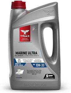 TRIAX Marine Ultra 10W-30 4-Stroke Full Synthetic Marine Engine Oil (5 Quart Jug)