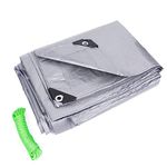 TEXALAN Tarp Woven PE Waterproof 10 mil Heavy Duty Large Multi-Purpose Cover 20x30FT / 6x9m