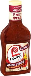 Lawry's Signature Steakhouse with Garlic, Onion & Red Bell Pepper Marinade, 12 fl oz