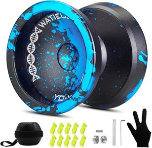 WATIEOBOO C130 YoYo Professional Responsive Yo yo Bearing for Kids Beginner Unresponsive Yoyo Bearing for Fingerspin Yoyos Tricks with Yoyo Accessories -Black and Red