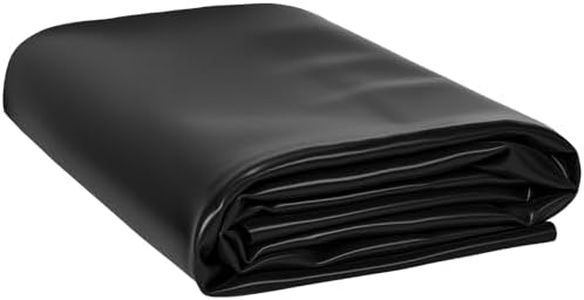 POPOSOAP Pond Liner, Mil Fish Pond EPDM Liner, U-V Resistant Preformed Garden Pond Liners for Outdoor Ponds, Koi Ponds, Garden Fountain, Waterfalls 13 x 13 FT 45Mil