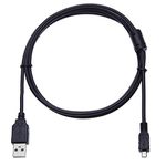 Replacement USB Cable 8Pin Camera Transfer Data Sync Charging Cord Compatible with Sanyo Digital Cameras Xacti E Series VPC-E6 VPC-E7 Xacti S Series VPC-S6 VPC-S7 VPC-S60 VPC-S500 and More (3.3ft)