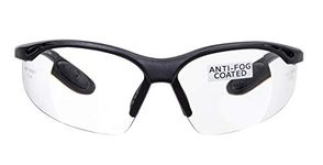 voltX 'Constructor' SAFETY READERS (Clear +2.5 Dioptre) Full Lens Reading Safety Glasses UKCA & CE EN166f certified - Wraparound Style - Includes Safety Cord with headstop + UV400 anti fog coated lens