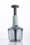 Kitchen Chopper with one Extra blade for use as a push blender use for Vegetable and Fruite Chopping and Smoothies (Sea Green)