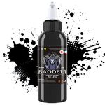 DLD Super Quality Triple Black Tattoo Ink 4oz (120ml/150g/bottle) Professional Tattoo Supplies EU Compliant Pigments Vegan Friendly Suitable for Human Skin Body Art Ink