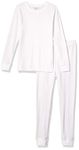 Amazon Essentials Women's Standard Thermal Long Underwear Set, White, Medium