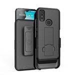 BELTRON DuraSport 5G UW Case with Clip, Slim Mobile Phone Holster with Swivel Belt Clip for Kyocera DuraSport 5G C6930 (Verizon) Features: Secure Fit & Built-in Kickstand (Supports 2.25'' Duty Belt)