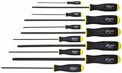 Bondhus 10737 Set of 11 Balldriver Screwdrivers ProGuard Finish Long Length sizes 5/64-3/8-Inch