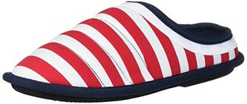 Dearfoams Unisex-Baby Kids Toddlers Patriotic Americana Clog for 4th of July Slipper, Stars and Stripes, 11-12 Toddler Medium US Toddler