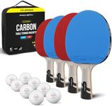 PRO-SPIN Ping Pong Paddles Set of 4