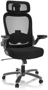 hjh OFFICE XXL Drehstuhl bis 220 kg belastbar Instructor T I PRO Stuhl Schwerlast Bürostuhl, Stoff/Netz Schwarz/Titan 691003