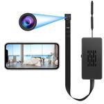 QZT WIFI Mini Wireless Camera, Rechargeable 4K 1080P Tuya Smart App 2.4Ghz Compatible Wide Angle, Real-time Viewing 24H Continuous Video Night Vision with Motion Detection Alarm,Office Home Camera