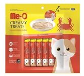 DynamicSales (India) Me-0 Creamy Treats for Cats of All Life Stages, 300g (Flavour: Crab)