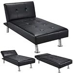 Yaheetech Faux Leather Sofa Bed Sle