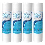 AQUA CREST AP110 Whole House Water Filter, Sediment Filter, 5 Micron, Replacement for 3M® Aqua-Pure AP110, Culligan® P5, APEC, GE FXUSC, Whirlpool®, Any 10" x 2.5" Home Water Filter, Pack of 6