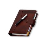 COI TAN BROWN BUSINESS PLANNER | Executive Faux Leather, New Year 2024 Diary, Travel Organizer, Gift for Office going Men and Women with Pen.