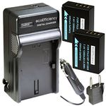 ecoEfficiency 2 NP-W126S Batteries and Charger for FujiFilm XT-200, X-100V X-A7 X-H1 X-T10 X-T20 X-T30 X-T100 X-100F X-Pro1, X-Pro2 X-Pro3 X-A2 X-A3 X-A5 X-A10 X-E1 X-E2 X-E2S X-E3 X-M1 X-T1 X-T2 X-T3