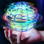 MSMV Flying Ball Toy Globe 360°Rotating Hand Controlled Flying Orb Ball Toys Boomerang Ball Magic Led Lights Toy for Boys Girls（Blue）