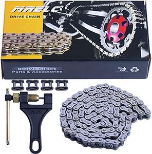 MRELC 428 Motorcycle Chain+ Chain Breaker,114-links Heavy Duty Drive Chain