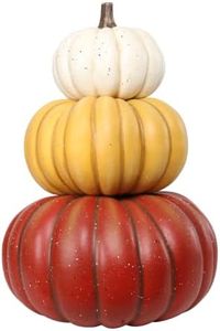 MUMTOP Large Stackable Pumpkins Faux Pumpkin Fall Halloween Outdoor Decor