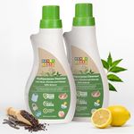 Herby Angel Multipurpose Cleanser for Baby Feeding Accessories | Antibacterial | Plant-Based | 100% Natural | Disinfects Toys, Utensils, Clothes & Other Surfaces | 500 ML (Pack of 2)