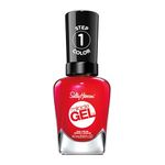 Sally Hansen Miracle Gel Nail Polish, Pink and Red Shades, Red Eye