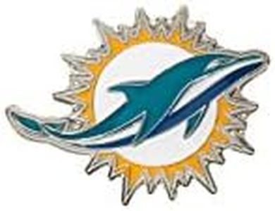 aminco NFL Miami Dolphins Team Logo Pin, team color (NFL-PN-001-09)